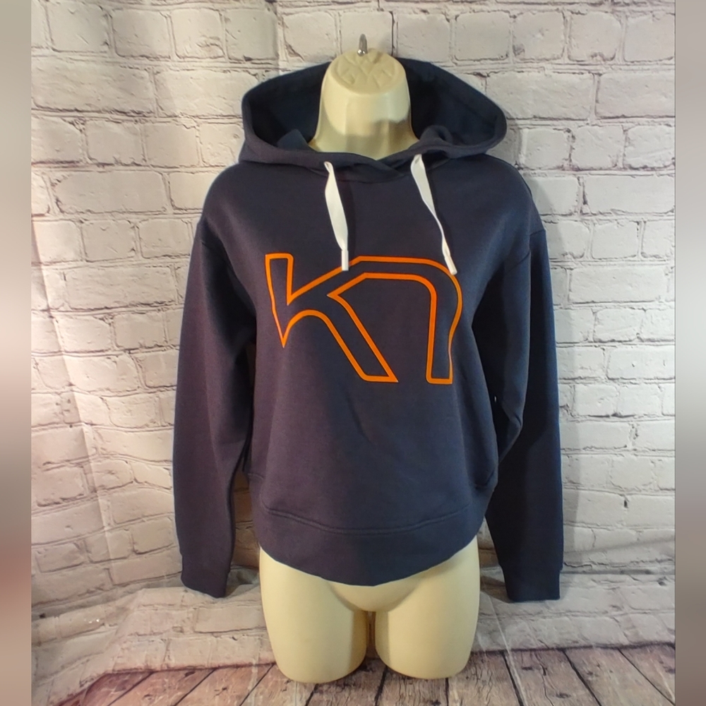 Kari Traa Hoodie Open Back Grey Sweatshirt M